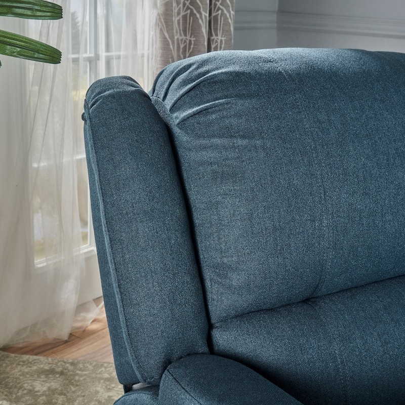 Jennette Fabric Swivel Gliding Recliner by Christopher Knight Home