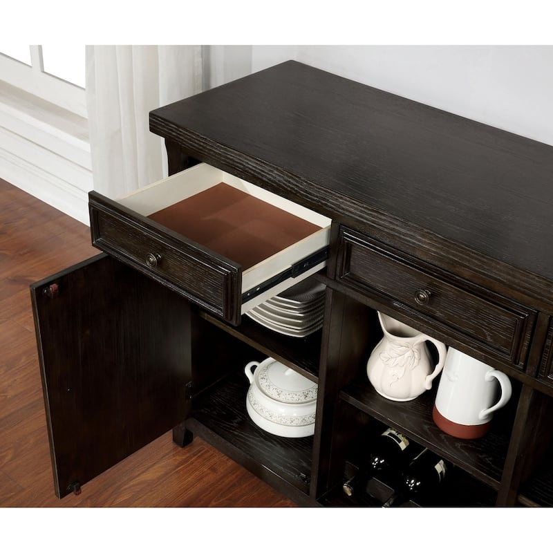 Copper Grove Sachkhere Dark Walnut 54.75-inch 5-shelf Server