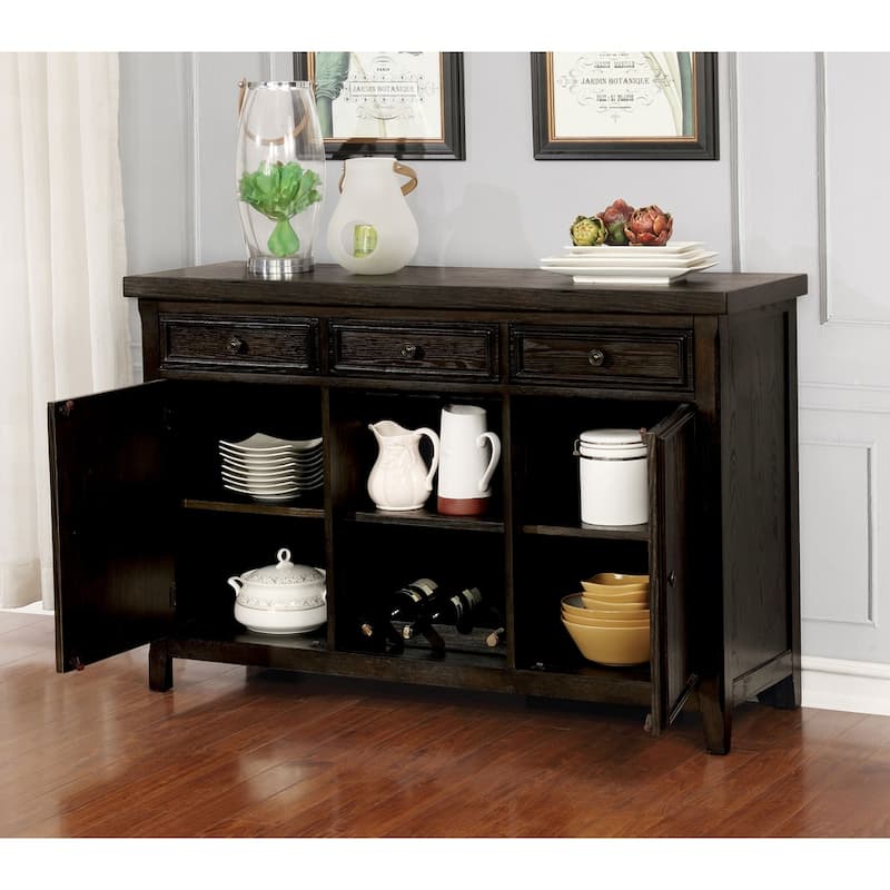 Copper Grove Sachkhere Dark Walnut 54.75-inch 5-shelf Server