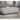 Qvareli Transitional Grey Fabric Padded Cocktail Ottoman by Furniture of America