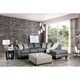 preview thumbnail 2 of 7, Furniture of America Coos Casual Grey Fabric Upholstered Sectional