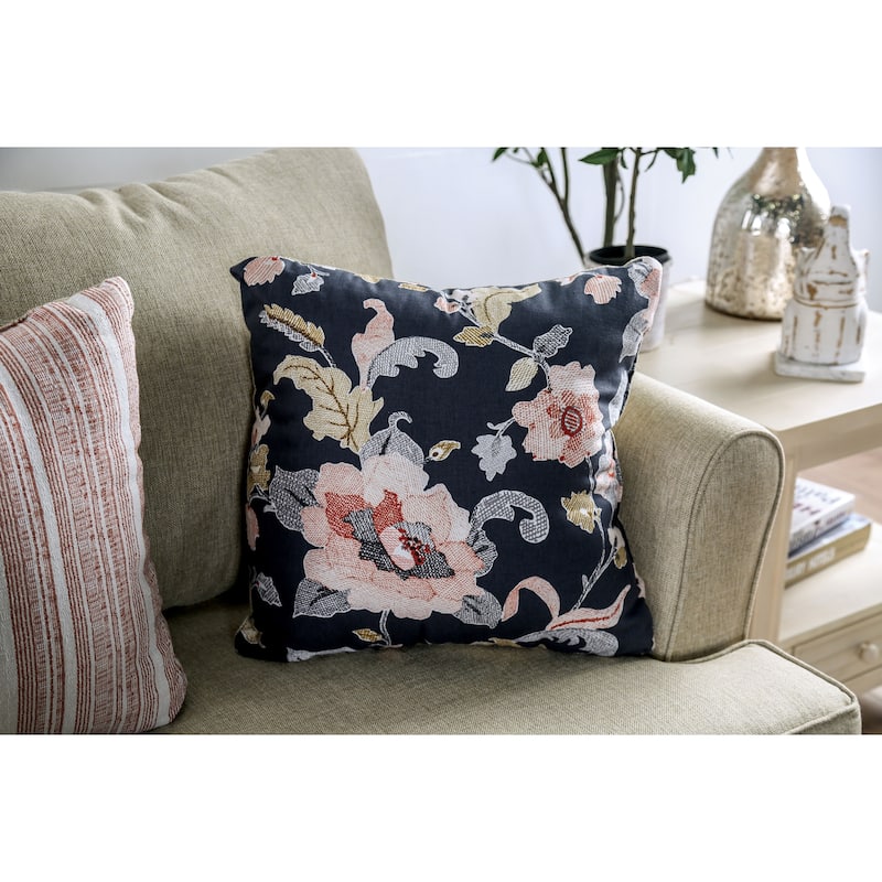 Furniture of America Bangle Bend Transitional Fabric T-Cushion Loveseat