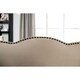 preview thumbnail 9 of 7, Silver Orchid La Marr Farmhouse Beige Nailhead Sofa