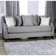 preview thumbnail 9 of 14, Furniture of America Melansyn Farmhouse Upholstered Sofa with Pillows Grey