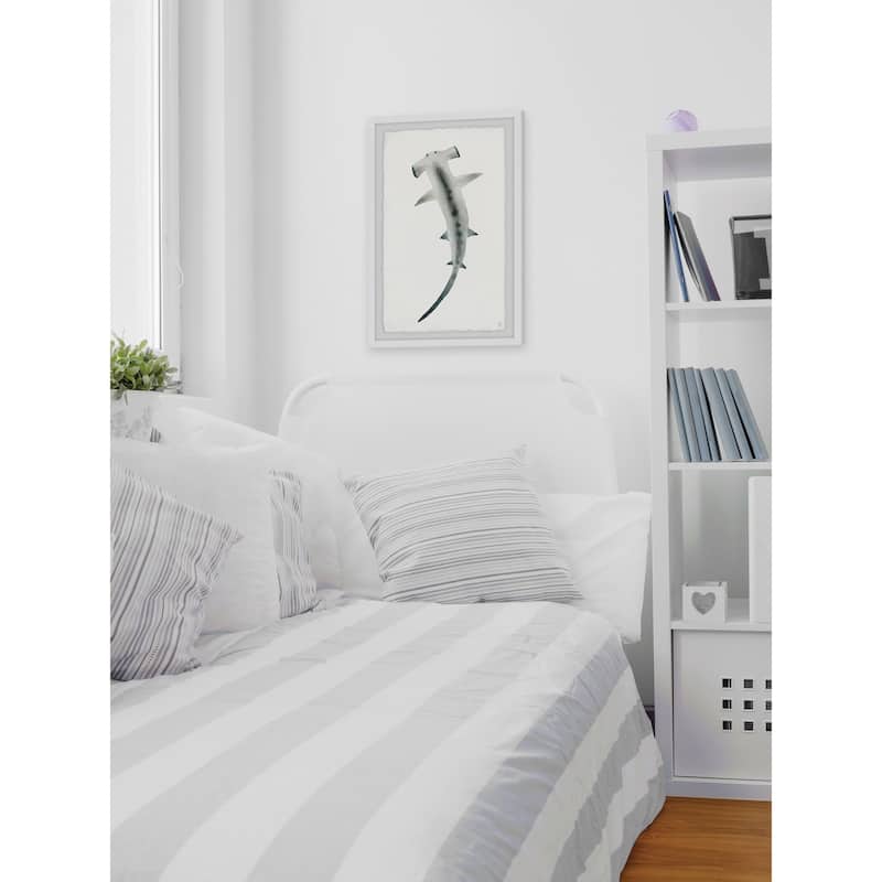 The Hammerhead' Framed Painting Print - Multi-Color