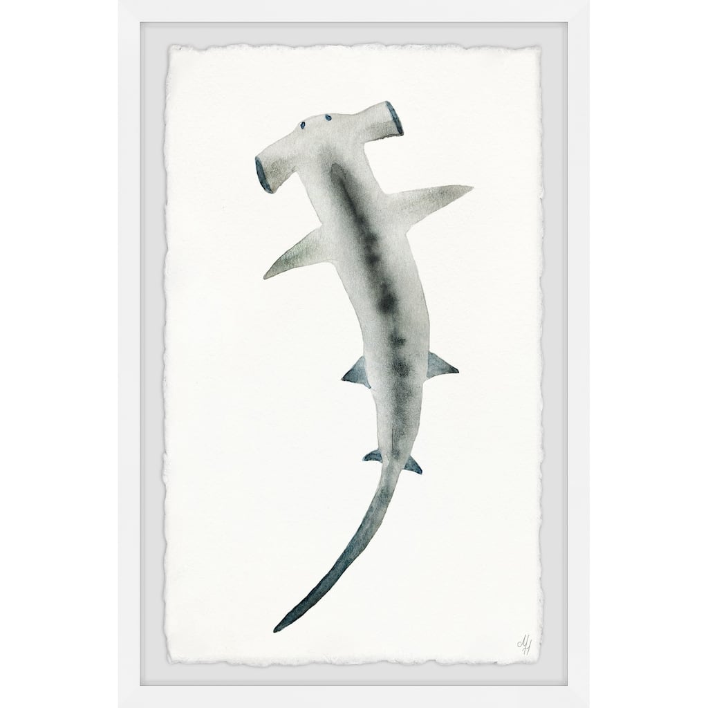 The Hammerhead' Framed Painting Print - Multi-Color