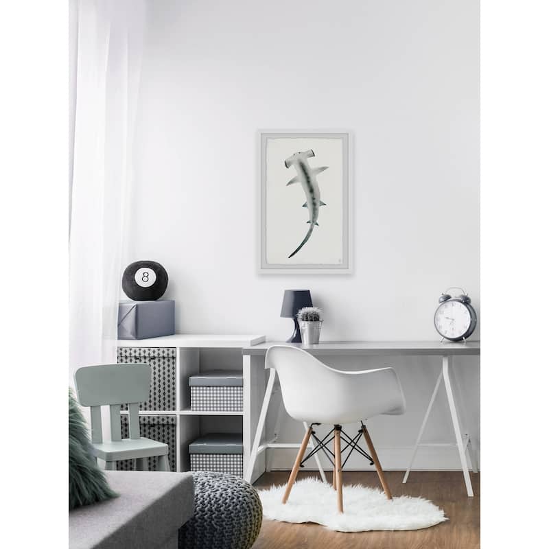 The Hammerhead' Framed Painting Print - Multi-Color