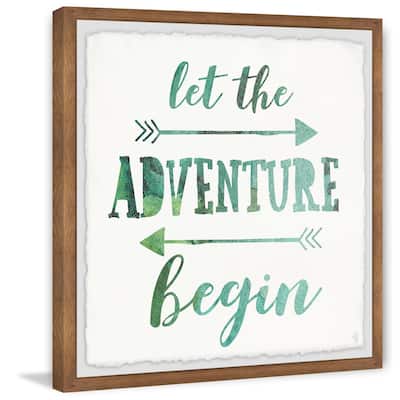 'Adventure Begin' Framed Painting Print - Multi-Color
