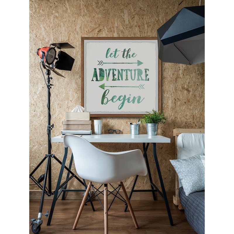 'Adventure Begin' Framed Painting Print - Multi-Color