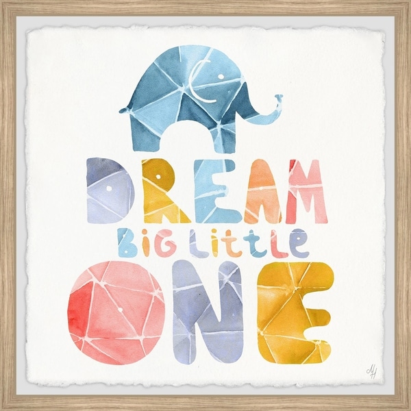 Marmont Hill - Handmade Paperfold Dream Big Little One Framed Print