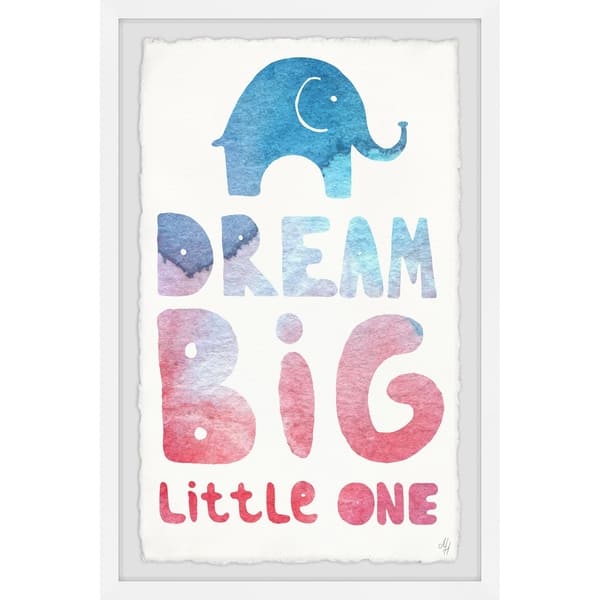 Shop Marmont Hill Handmade Colorful Dream Big Little One Ii