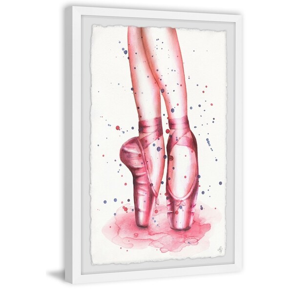 Marmont Hill - Handmade Dancing Ballet Shoes Framed Print - On