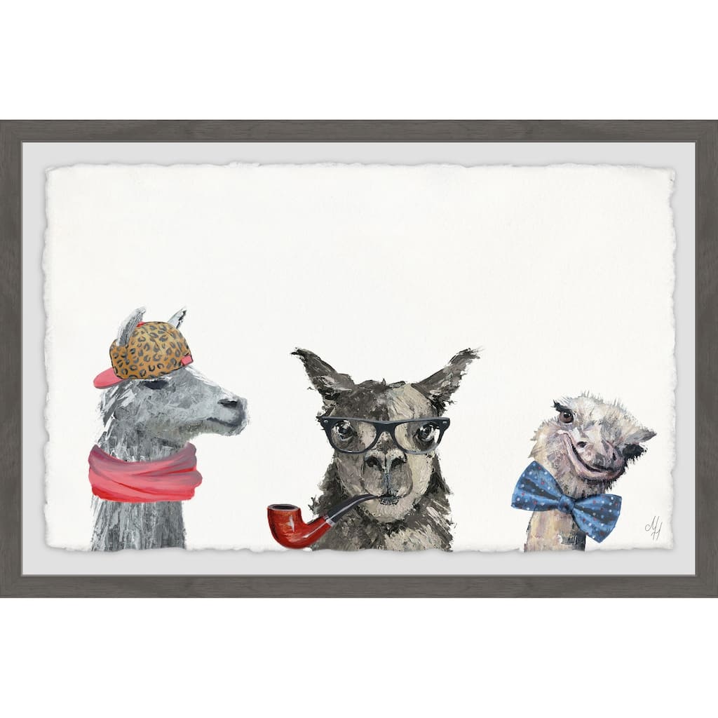 'Indubitably' Framed Painting Print - Multi-Color