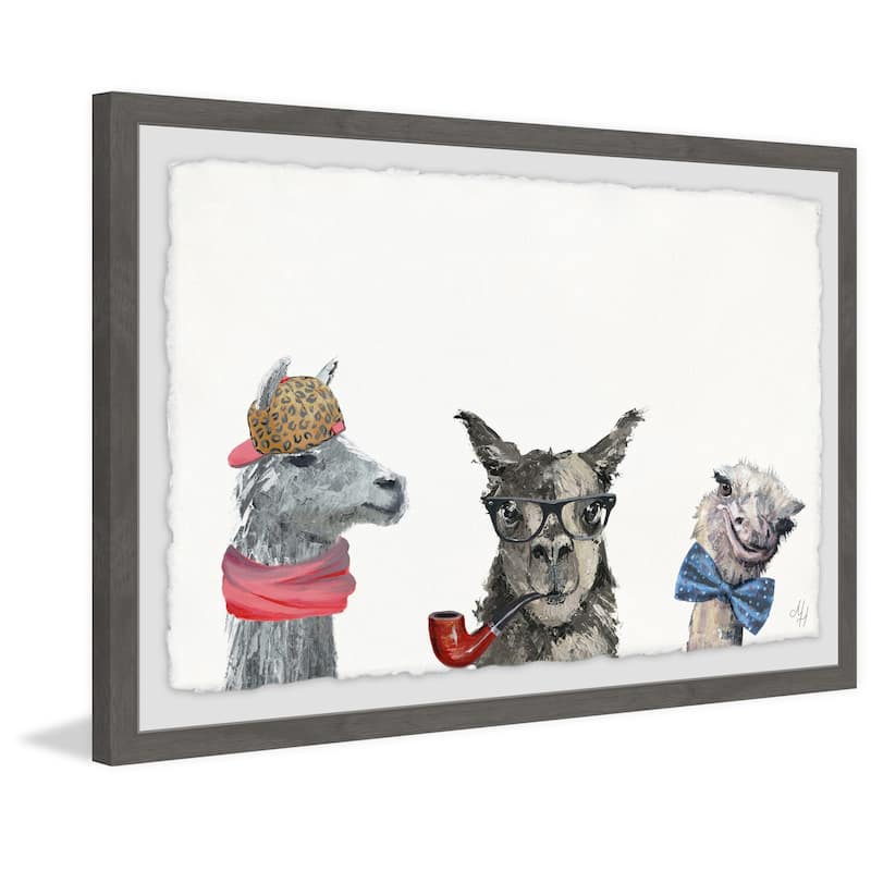'Indubitably' Framed Painting Print - Multi-Color
