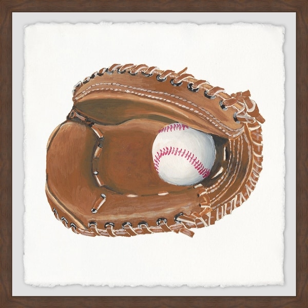 Marmont Hill - Handmade Baseball Gloves Framed Print