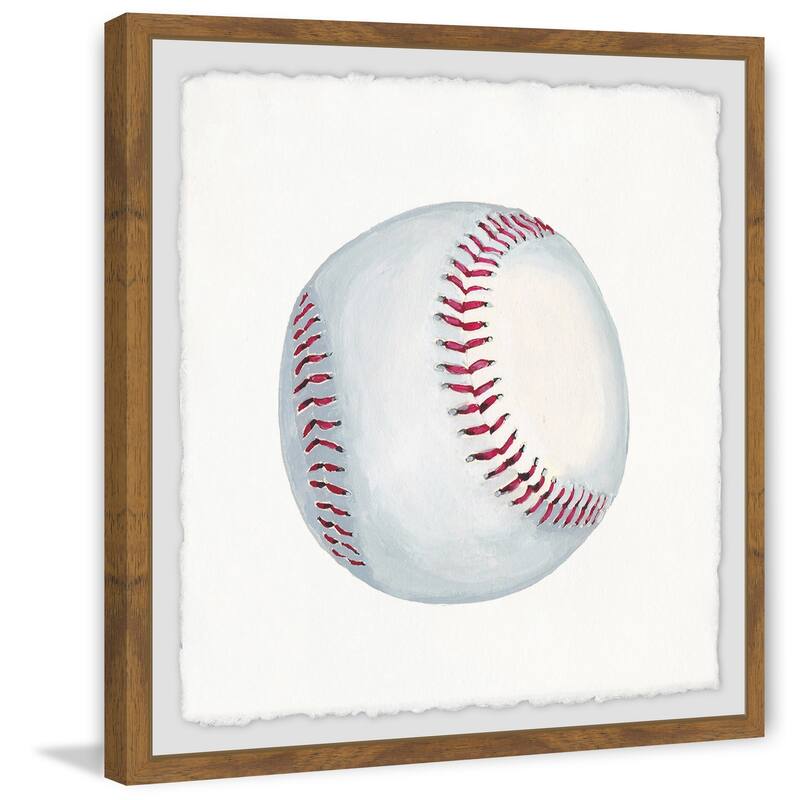 'Let's Play Baseball' Framed Painting Print - Multi-Color