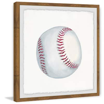 'Let's Play Baseball' Framed Painting Print - Multi-Color