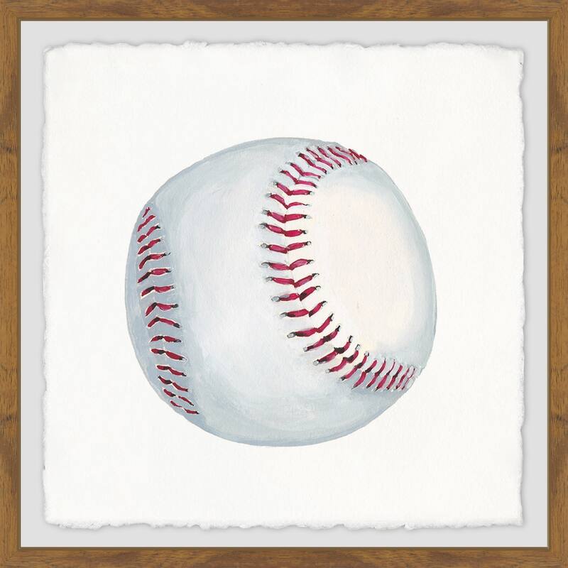 'Let's Play Baseball' Framed Painting Print - Multi-Color