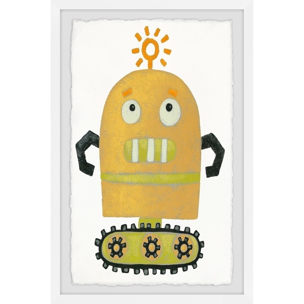 Marmont Hill - Handmade Thinker Robot Framed Print