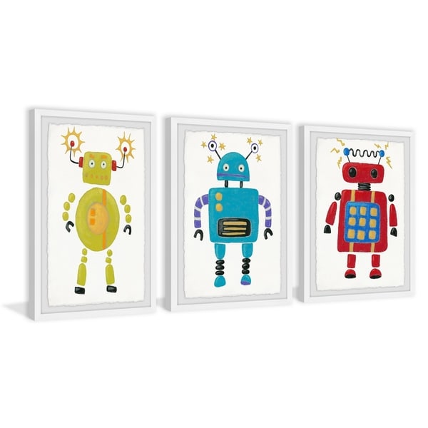 Marmont Hill - Handmade Electric Robots Triptych