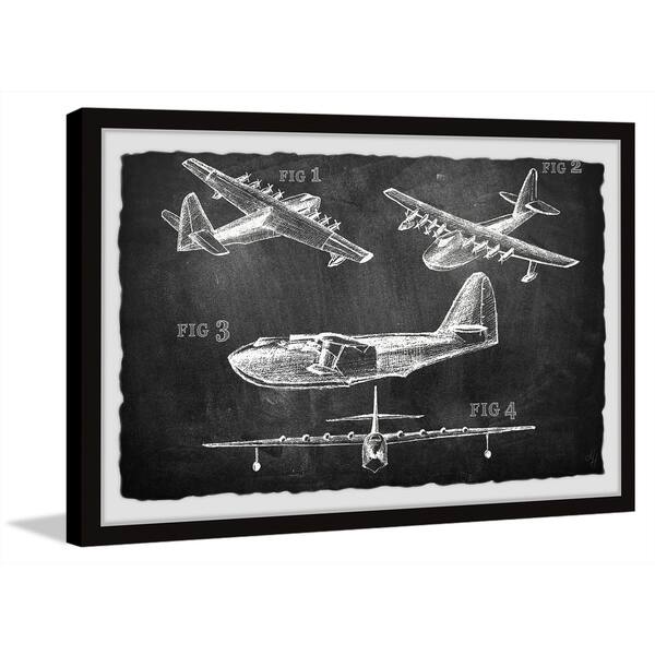 Shop Marmont Hill Handmade Historical Airplane Ii Framed Print