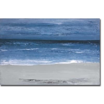 Ocean by Caroline Gold Gallery Wrapped Canvas Giclee Art (24 in x 36 in, Ready to Hang)
