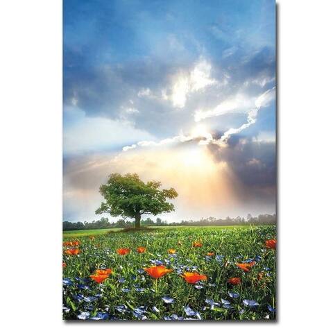 Glowing Sunset by Celebrate Life Gallery Wrapped Canvas Giclee Art (36 in x 24 in, Ready to Hang)