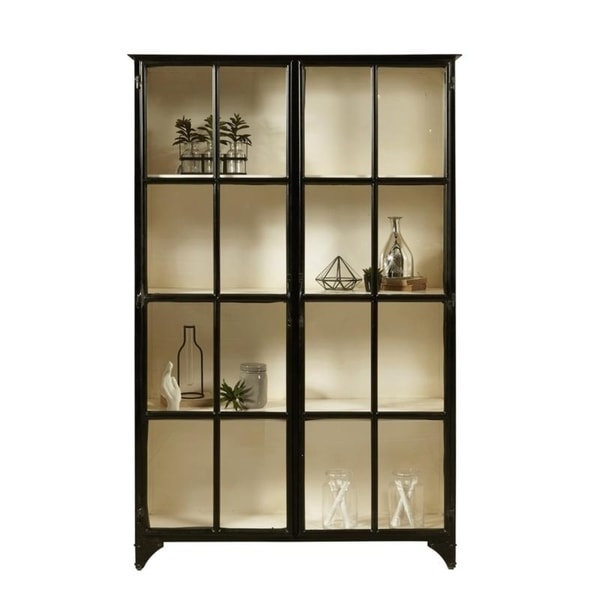 metal curio cabinet