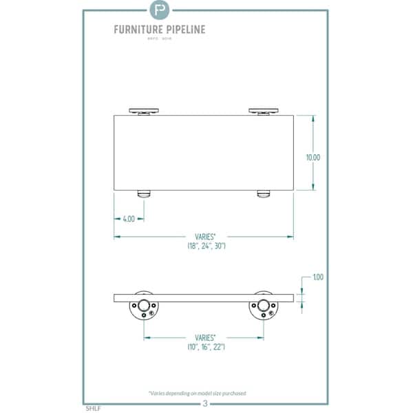 dimension image slide 0 of 2, Carbon Loft Kone 3-piece Floating Shelf Set