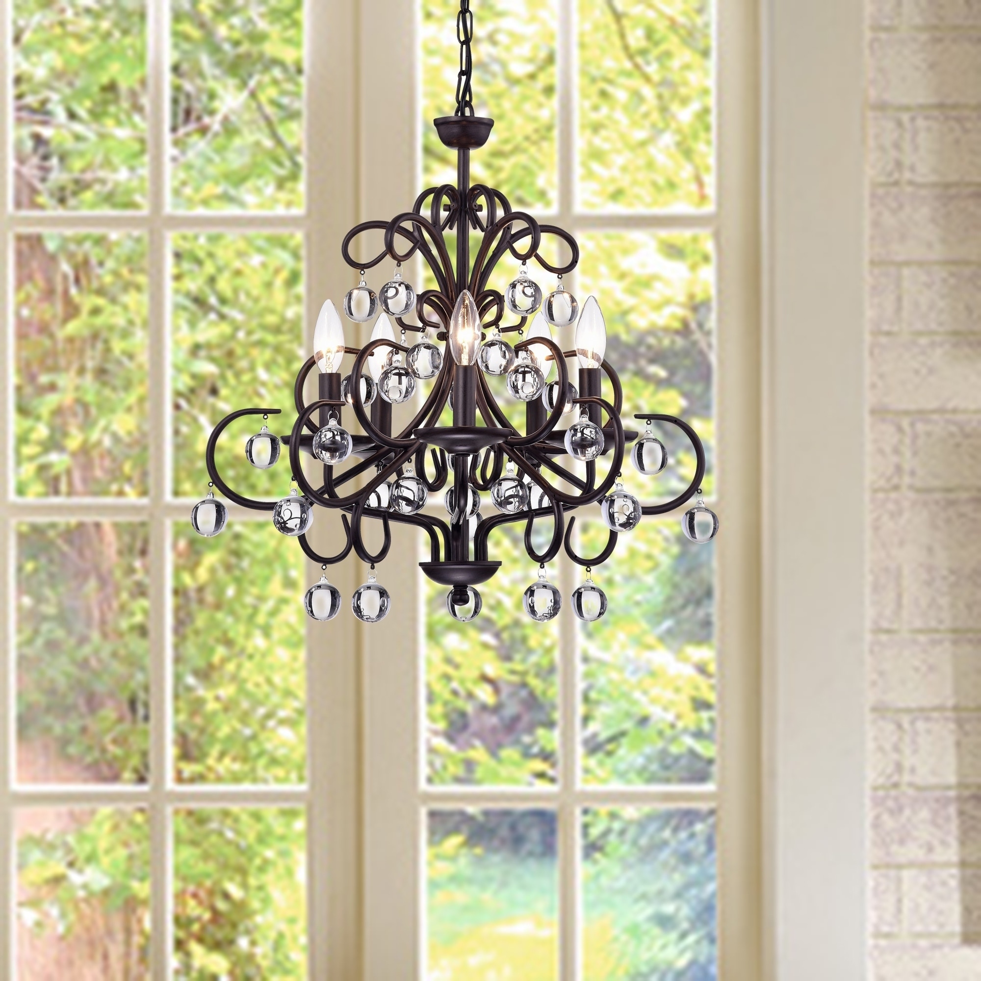 Cepheus 5-Light Candle-Style Chandelier - Chandeliers For Bedrooms by Overstock.com