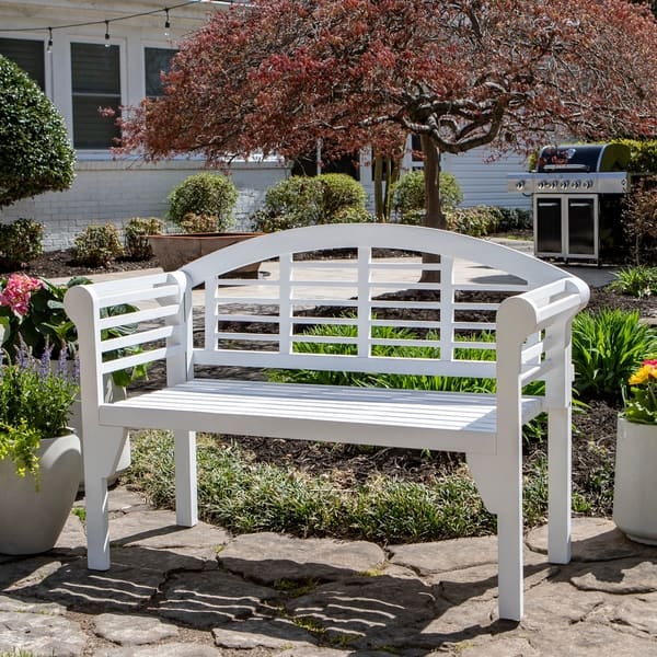 Shop Terra Wood Outdoor Bench Overstock 27521196