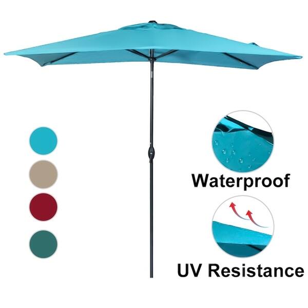 Shop Havenside Home Alpine Rectangular Patio Umbrella Free