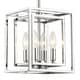 preview thumbnail 3 of 2, 4-light Polished Chrome Pendant - Polished Chrome