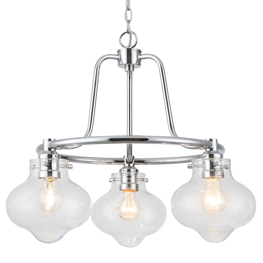 3-light Polished Chrome Chandelier