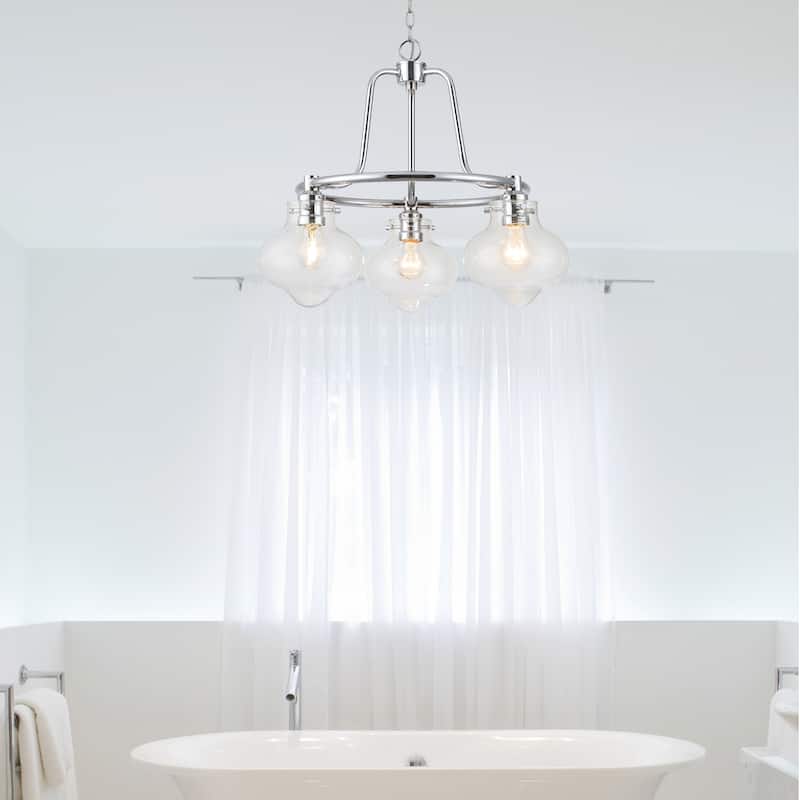 3-light Polished Chrome Chandelier