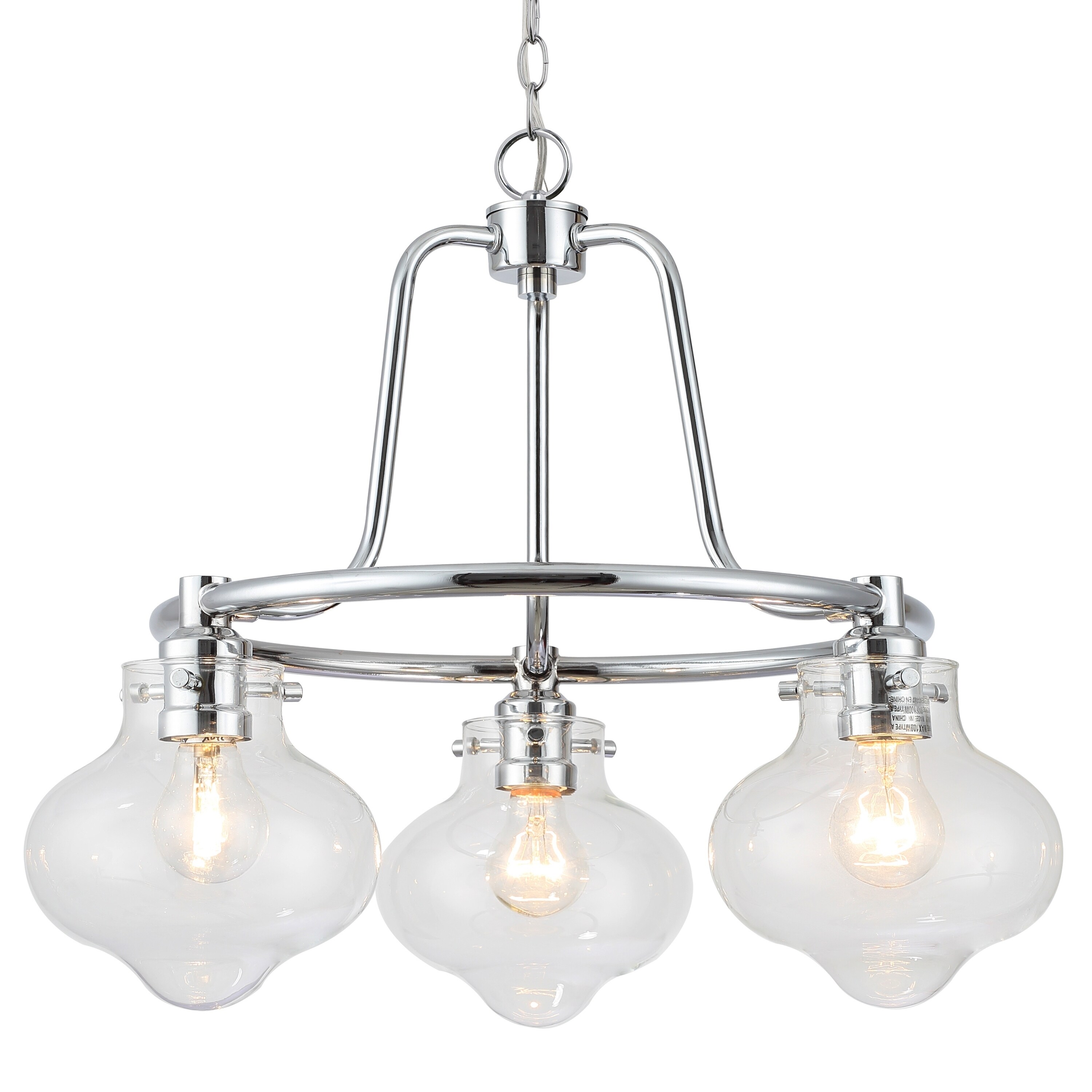 3-light Polished Chrome Chandelier - Chandeliers For Bedrooms by Overstock.com