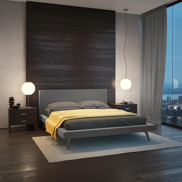 Amisco Revelation Upholstered Bed Overstock Com Shopping The Best Deals On Beds 32700519