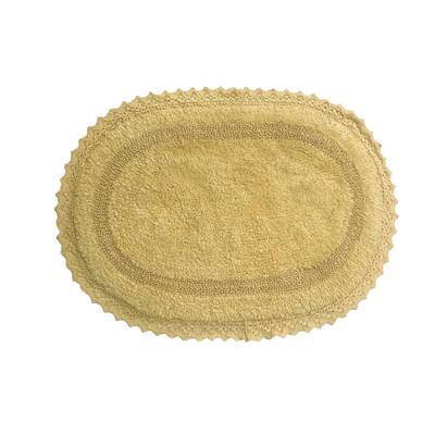 Auburn Absorbent Cotton Machine Washable, Reversible Bath Rug