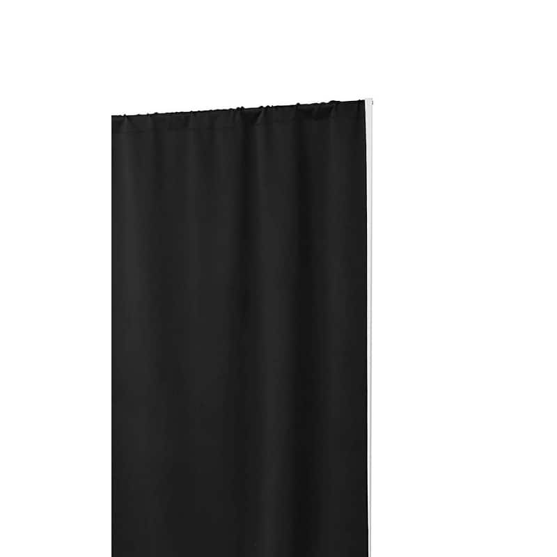 Don't Look At Me - Portable Changing Room Divider - White Frame with Blackout Fabric and Casters