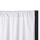 Option Black Frame with White Blackout Fabric