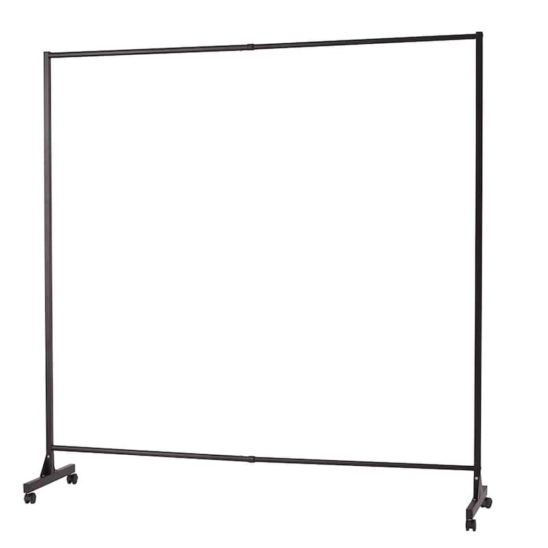 Don't Look at Me - Expandable Privacy Room Divider - Black Frame with Blackout Fabric