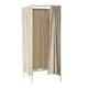Option White Frame with Sepia Beige Fabric