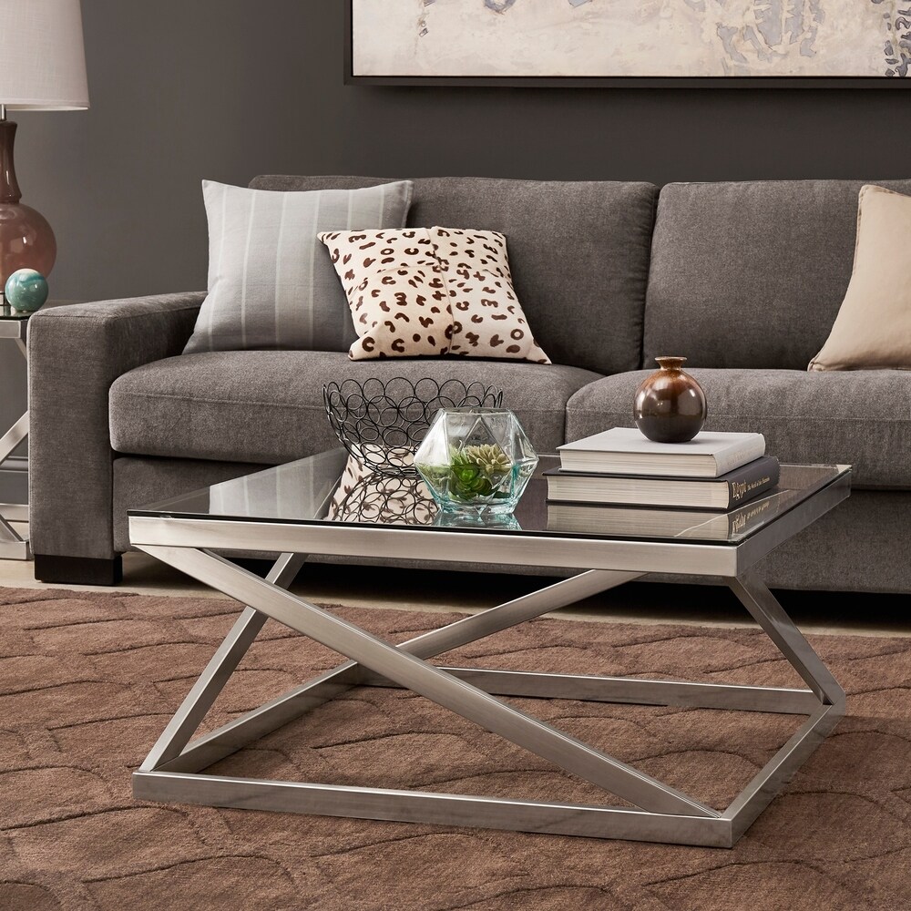Copper Grove  Valkeakoski Brushed Nickel Coffee Table (Coffee Table Only)