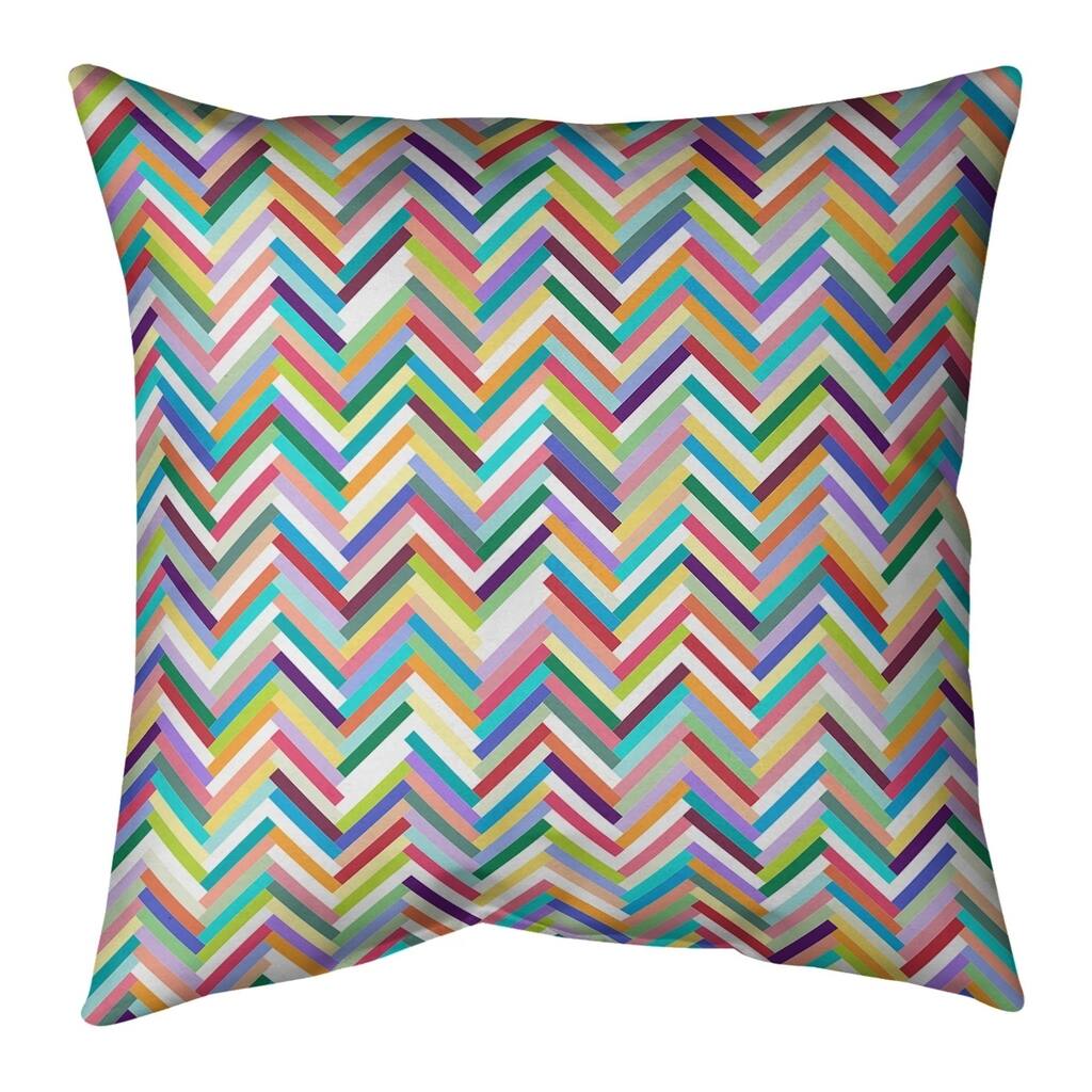 Katelyn Elizabeth Alternate Multicolor Herringbone Floor Pillow ...