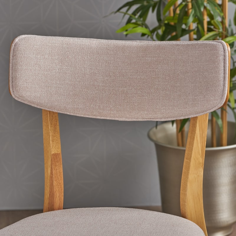 Christopher Knight Home Abrielle Mid-Century Modern Fabric Dining Chair - N/A