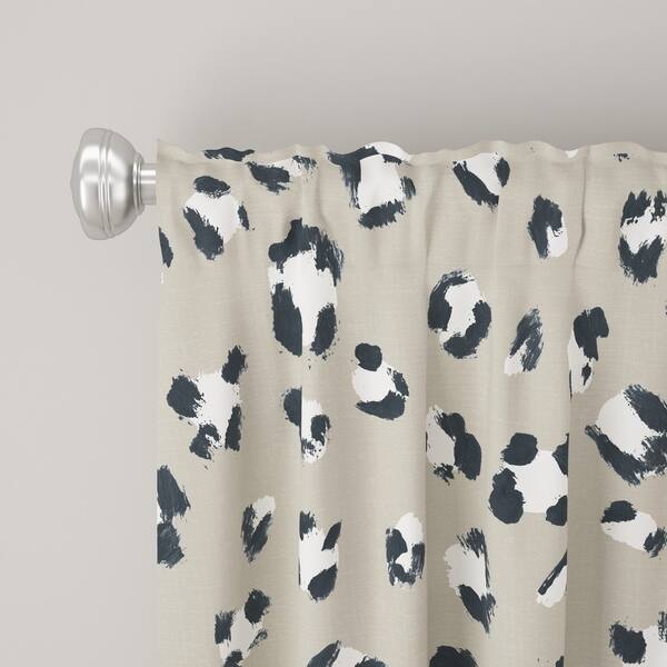 Shop Skyline Unlined Curtains In Brush Cheetah Ivory Free