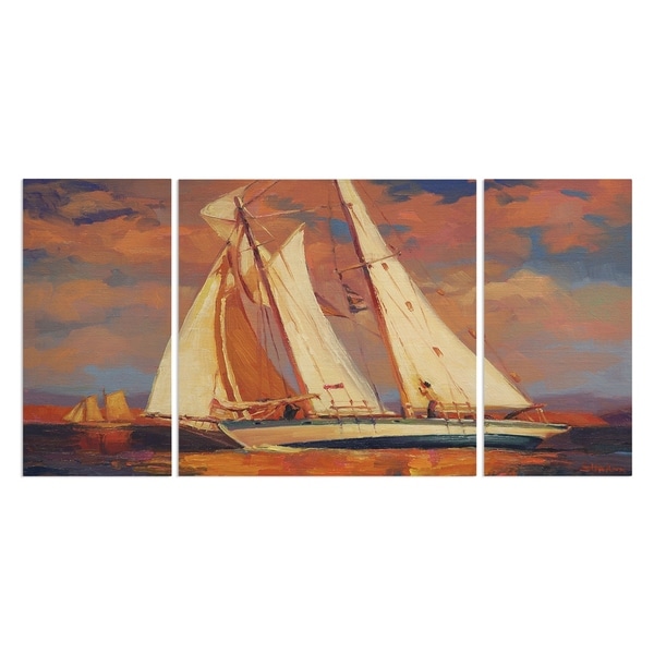 'Al Fresco' 3-piece Canvas Wall Art