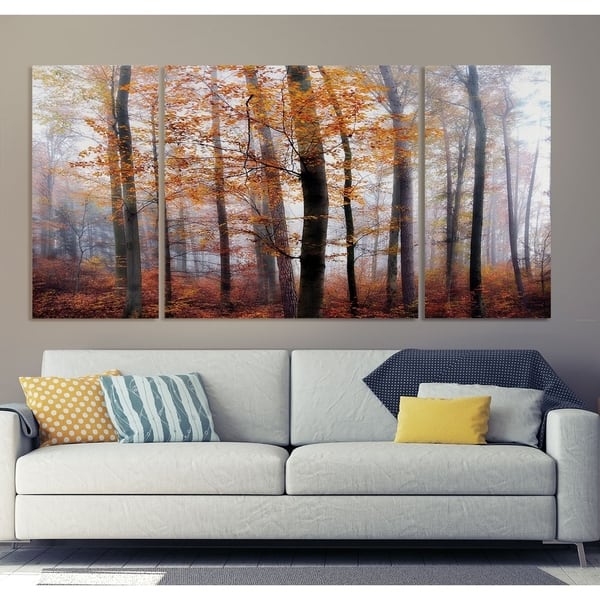 Shop Wexford Home Lost In The Forest 3 Piece Wall Art Overstock 27540134