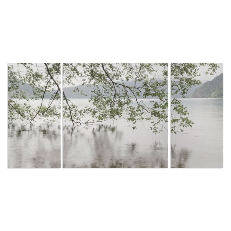 Lake Crescent Rainy Day-A Premium Multi Piece Art available in 3 sizes