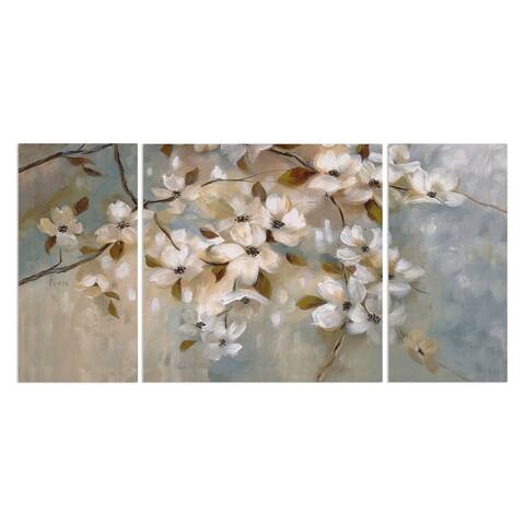 Wexford Home 'Blossoms of May' 3-piece Wall Art